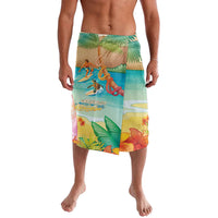 Surfing Paradise Hawaii Lavalava Tropical Flowers Beachy Vibes LT14 Multicolor - Polynesian Pride