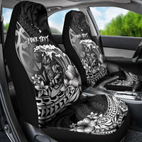 Hawaii Surfing Personalized Car Seat Cover Born To Surf Tiki Hawaiian Pattern LT14 - Polynesian Pride