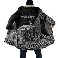 Hawaii Surfing Personalized Cloak Born To Surf Tiki Hawaiian Pattern LT14 - Polynesian Pride