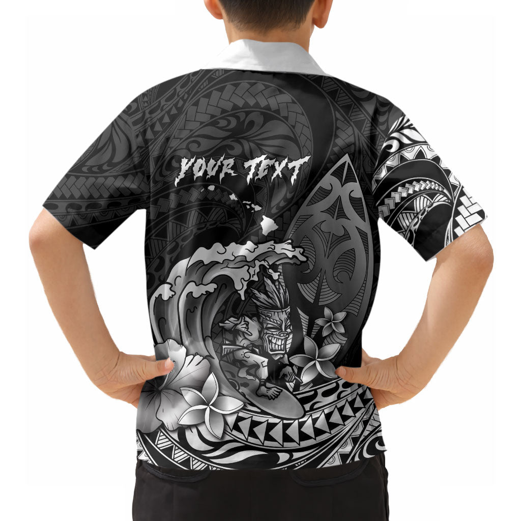 Hawaii Surfing Personalized Hawaiian Shirt Born To Surf Tiki Hawaiian Pattern LT14 - Polynesian Pride