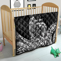 Hawaii Surfing Personalized Quilt Born To Surf Tiki Hawaiian Pattern LT14 - Polynesian Pride