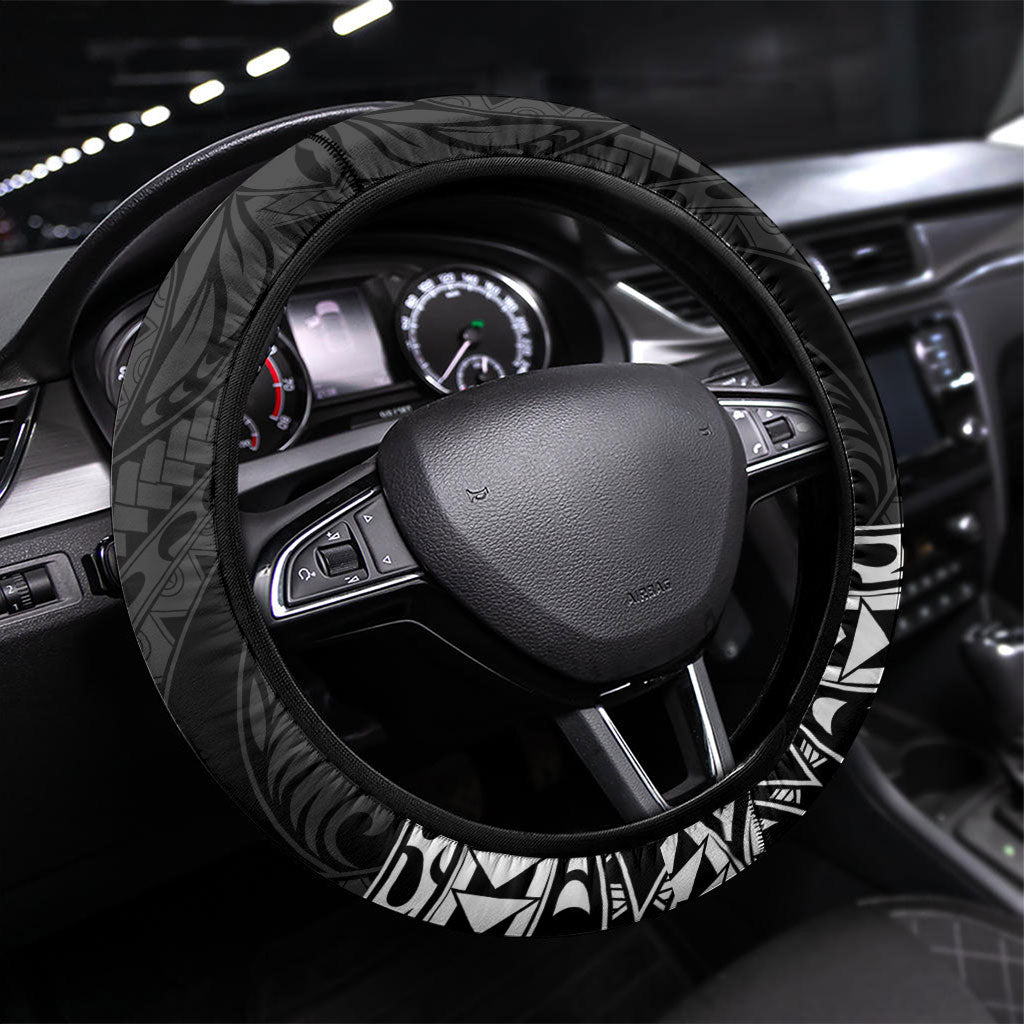 Hawaii Surfing Steering Wheel Cover Born To Surf Tiki Hawaiian Pattern