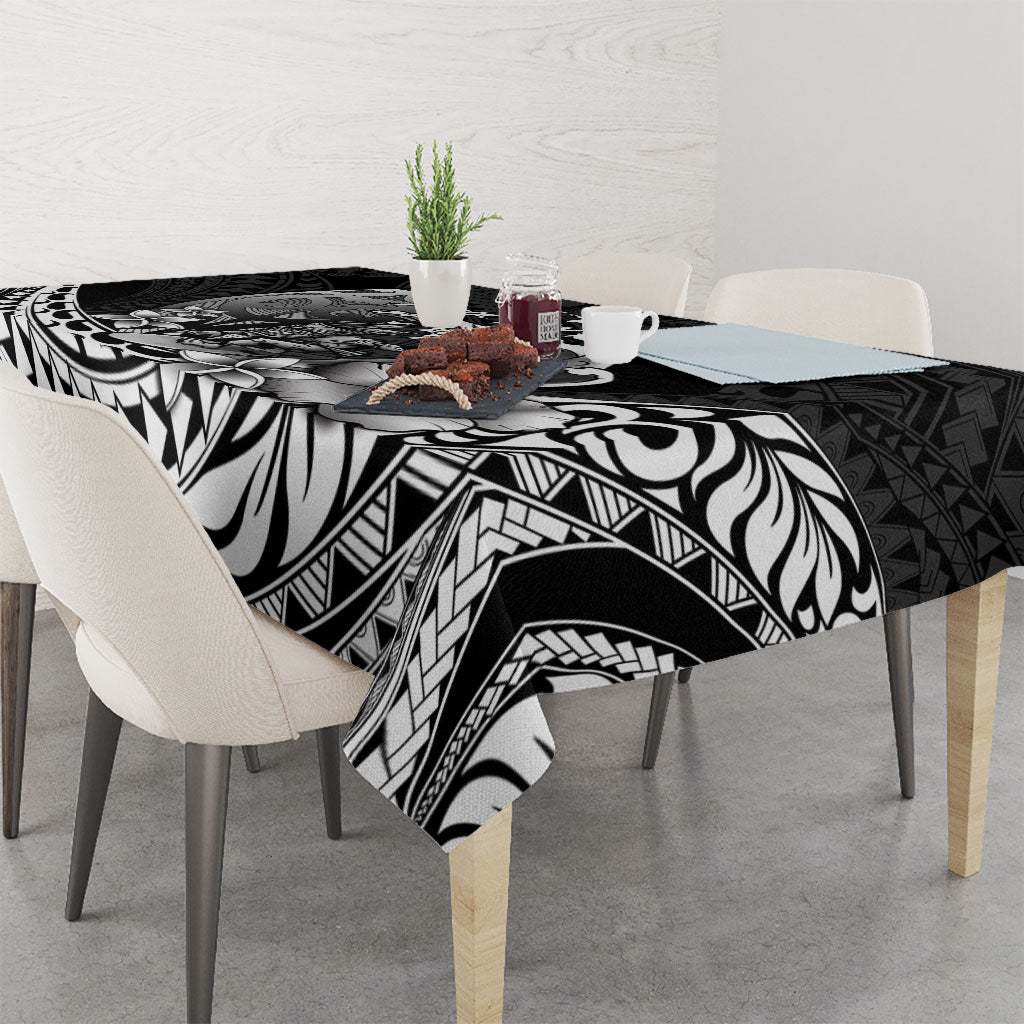 Hawaii Surfing Personalized Tablecloth Born To Surf Tiki Hawaiian Pattern LT14 - Polynesian Pride
