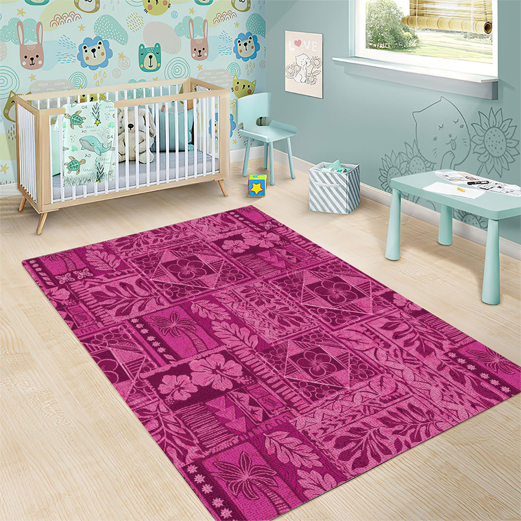 Hawaii Rainforest Beach Tropical Flowers Area Rug LT14 - Polynesian Pride