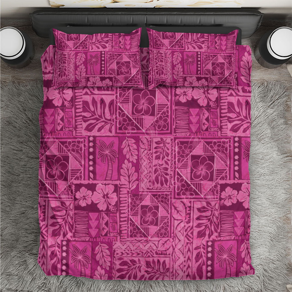 Hawaii Rainforest Beach Tropical Flowers Bedding Set LT14 Pink - Polynesian Pride