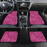 Hawaii Rainforest Beach Tropical Flowers Car Mats LT14 Set 4pcs Pink - Polynesian Pride