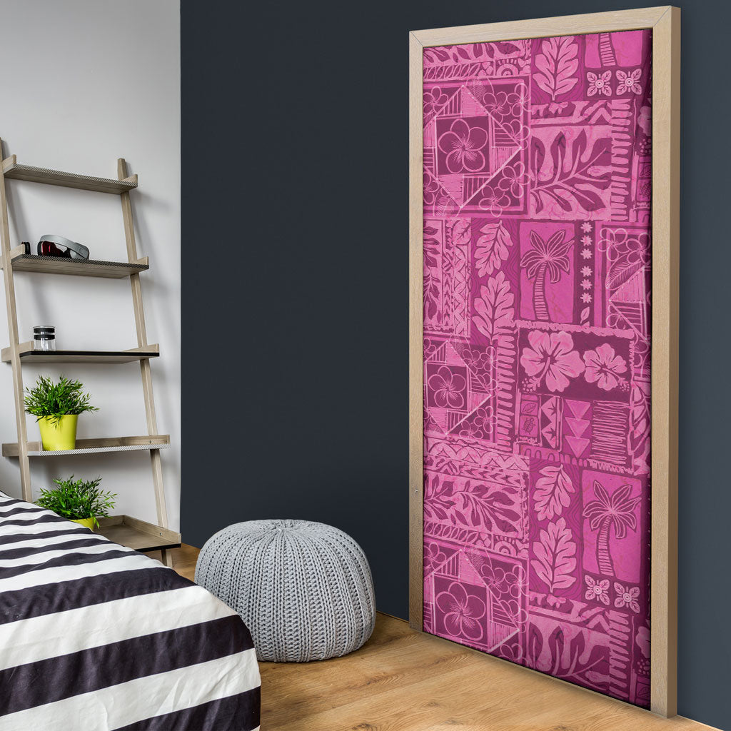 Hawaii Rainforest Beach Tropical Flowers Door Cover LT14 - Polynesian Pride