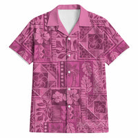Hawaii Rainforest Beach Tropical Flowers Hawaiian Shirt LT14 Pink - Polynesian Pride