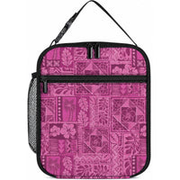 Hawaii Rainforest Beach Tropical Flowers Lunch Bag LT14 10.2 × 8.3 × 4.3 inch Pink - Polynesian Pride