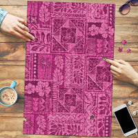 Hawaii Rainforest Beach Tropical Flowers Puzzle LT14 Pink - Polynesian Pride