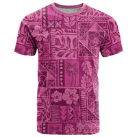 Hawaii Rainforest Beach Tropical Flowers T Shirt LT14 Pink - Polynesian Pride