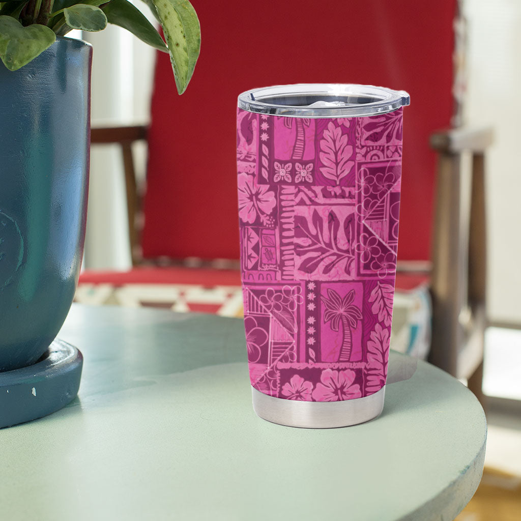 Hawaii Rainforest Beach Tropical Flowers Tumbler Cup