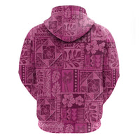 Hawaii Rainforest Beach Tropical Flowers Zip Hoodie LT14 - Polynesian Pride