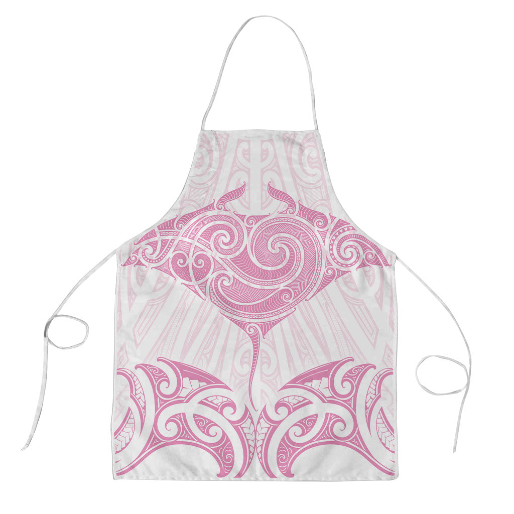 New Zealand Manta Ray Tattoo Apron Aotearoa Maori Haehae Pink LT14 Pink - Polynesian Pride