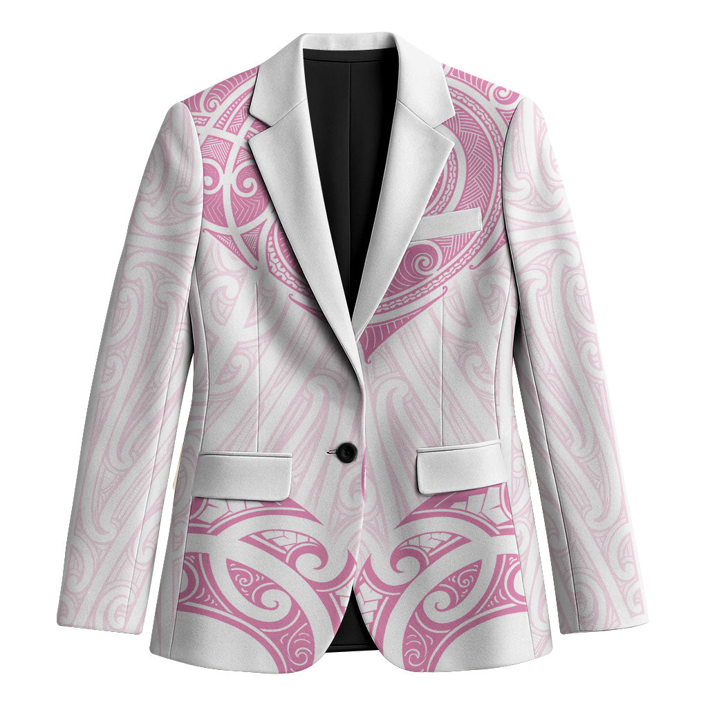 New Zealand Manta Ray Tattoo Blazer Aotearoa Maori Haehae Pink