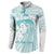 Polynesia Cervical Cancer Awareness Month Button Sweatshirt Polynesian Women Faith Hope Love!