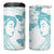 Polynesia Cervical Cancer Awareness Month 4 in 1 Can Cooler Tumbler Polynesian Women Faith Hope Love!
