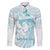Polynesia Cervical Cancer Awareness Month Family Matching Long Sleeve Bodycon Dress and Hawaiian Shirt Polynesian Women Faith Hope Love!