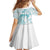 Polynesia Cervical Cancer Awareness Month Family Matching Puletasi and Hawaiian Shirt Polynesian Women Faith Hope Love!