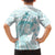 Polynesia Cervical Cancer Awareness Month Family Matching Short Sleeve Bodycon Dress and Hawaiian Shirt Polynesian Women Faith Hope Love!