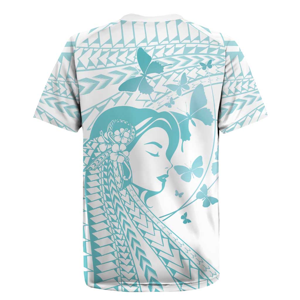 Polynesia Cervical Cancer Awareness Month Rugby Jersey Polynesian Women Faith Hope Love!