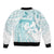 Polynesia Cervical Cancer Awareness Month Sleeve Zip Bomber Jacket Polynesian Women Faith Hope Love!