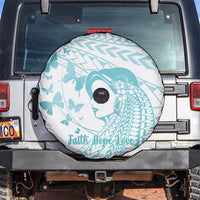 Polynesia Cervical Cancer Awareness Month Spare Tire Cover Polynesian Women Faith Hope Love!