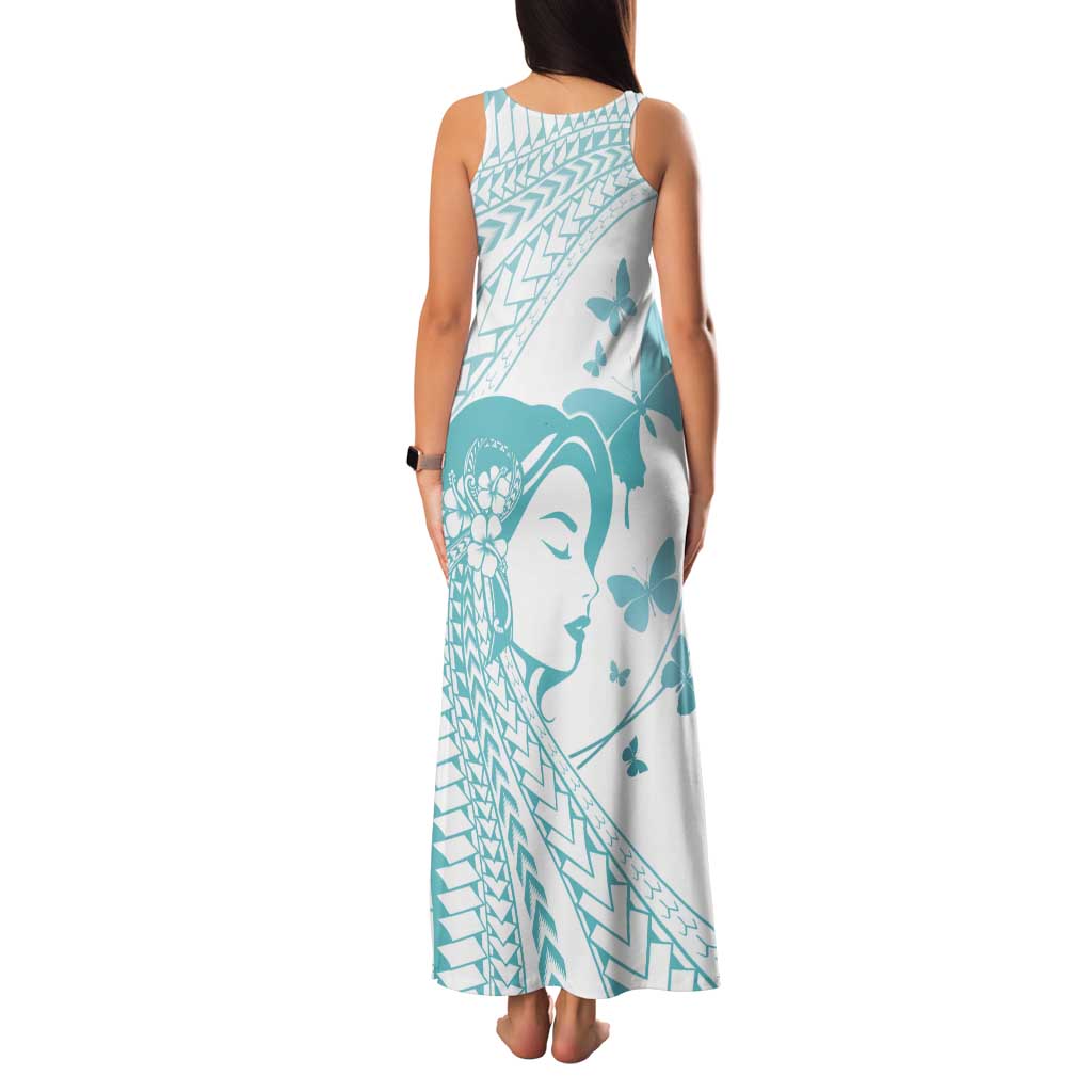 Polynesia Cervical Cancer Awareness Month Tank Maxi Dress Polynesian Women Faith Hope Love!