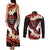 Polynesia AIDS Awareness Month Couples Matching Tank Maxi Dress and Long Sleeve Button Shirt Take The Rights Path Polynesian Pattern