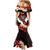 Polynesia AIDS Awareness Month Family Matching Mermaid Dress and Hawaiian Shirt Take The Rights Path Polynesian Pattern