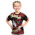 Polynesia AIDS Awareness Month Kid T Shirt Take The Rights Path Polynesian Pattern