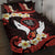 Polynesia AIDS Awareness Month Quilt Bed Set Take The Rights Path Polynesian Pattern