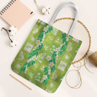 Aloha Hawaii Tuberose Lei Tote Bag Tropical Vibes Green Color - Polynesian Pride