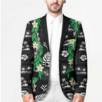 Aloha Hawaii Tuberose Lei Blazer Tropical Vibes Black Color - Polynesian Pride