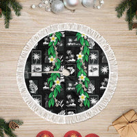 Aloha Hawaii Tuberose Lei Tree Skirt Tropical Vibes Black Color - Polynesian Pride