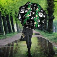 Aloha Hawaii Tuberose Lei Umbrella Tropical Vibes Black Color - Polynesian Pride