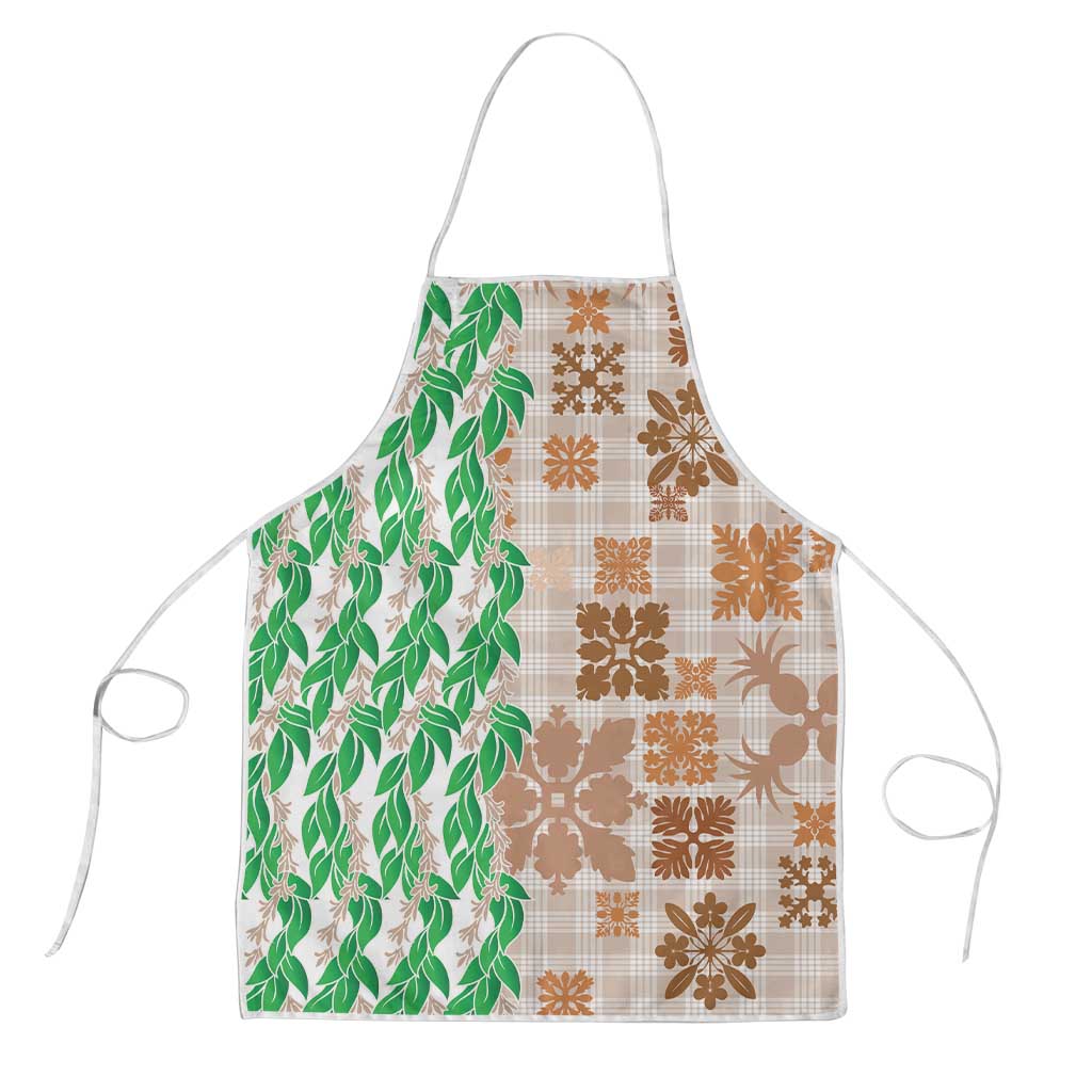 Aloha Hawaii Palaka Tuberose Lei Apron Hawaiian Quilt Seamless Style - Polynesian Pride