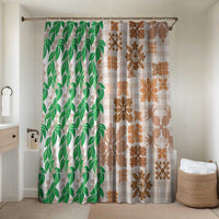 Aloha Hawaii Palaka Tuberose Lei Bathroom Set Hawaiian Quilt Seamless Style - Polynesian Pride