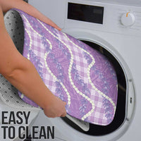 Purple Hawaii Palaka Honohono Pikake Bathroom Set Hawaiian Orchid Lei Polynesian Pattern - Polynesian Pride