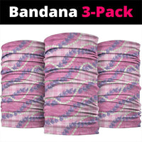 Pink Hawaii Palaka Honohono Pikake Neck Gaiter Hawaiian Orchid Lei Polynesian Pattern - Polynesian Pride