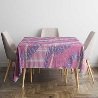 Pink Hawaii Palaka Honohono Pikake Tablecloth Hawaiian Orchid Lei Polynesian Pattern - Polynesian Pride