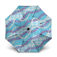 Blue Hawaii Palaka Honohono Pikake Umbrella Hawaiian Orchid Lei Polynesian Pattern - Polynesian Pride