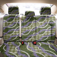 Green Hawaii Palaka Honohono Pikake Back Car Seat Cover Hawaiian Orchid Lei Polynesian Pattern - Polynesian Pride