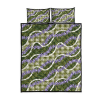 Green Hawaii Palaka Honohono Pikake Quilt Bed Set Hawaiian Orchid Lei Polynesian Pattern - Polynesian Pride