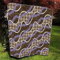 Brown Hawaii Palaka Honohono Pikake Quilt Hawaiian Orchid Lei Polynesian Pattern - Polynesian Pride