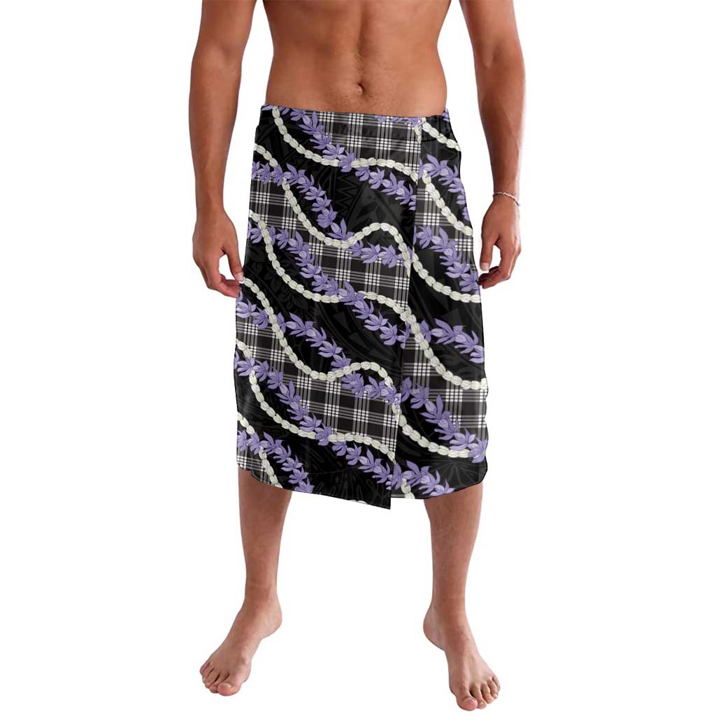 Black Hawaii Palaka Honohono Pikake Lavalava Hawaiian Orchid Lei Polynesian Pattern - Polynesian Pride