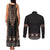 Bula Fiji Dashiki Vintage Fijian Masi Tapa Pattern Couples Matching Tank Maxi Dress and Long Sleeve Button Shirt LT14 - Polynesian Pride
