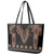 Bula Fiji Dashiki Vintage Fijian Masi Tapa Pattern Leather Tote Bag LT14 - Polynesian Pride