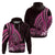 Pink Polynesia Easter Day Hoodie Eggs With Bunny Polynesian Pattern