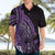 Purple Polynesia Easter Day Hawaiian Shirt Eggs With Bunny Polynesian Pattern